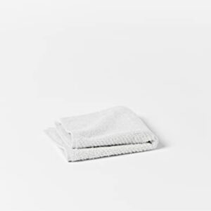 Coyuchi Air Weight Wash Cloth, 100% Organic Cotton Washcloth, 12"x12", Alpine White