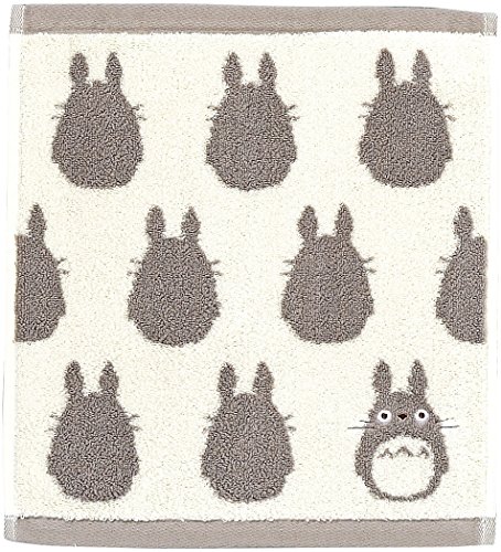 Marushin Silhouette Towel Series - My Neighbor Totoro Grey Totoro Wash Towel - Official Studio Ghibli Merchandise