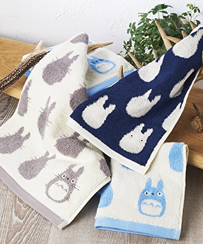 Marushin Silhouette Towel Series - My Neighbor Totoro Grey Totoro Wash Towel - Official Studio Ghibli Merchandise