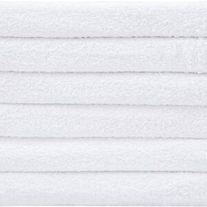Utopia Towels Bundle Pack of 48-24 Pieces Washcloths, 24 Pieces Kitchen Flour Sack Towels- 100% Ringspun Cotton- Super Soft and Absorbent- Ideal for Kitchen, Gym, spa, Pool, Beach, Camping (White)