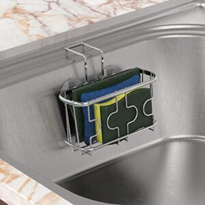 Simple Houseware Kitchen Sink Caddy Organizer for Brush Sponge Holder, Chrome