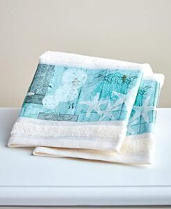 welcome to the shore bathroom and kitchen hand towels - set of 2