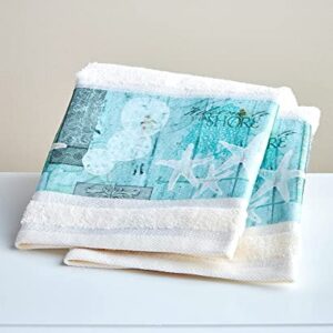Welcome to The Shore Bathroom and Kitchen Hand Towels - Set of 2