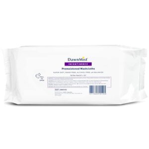 dukal dawn mist pre-moistened adult wash cloth, non-sterile, soft pack, 8" w x 12" l (50 packs of 12) (pack of 600)