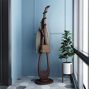 CDYD Living Room Solid Wood Floor Coat Hanger Home Bedroom Coat Hanger Chinese Vertical Coat Hanger Thickened