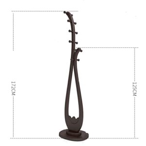 CDYD Living Room Solid Wood Floor Coat Hanger Home Bedroom Coat Hanger Chinese Vertical Coat Hanger Thickened