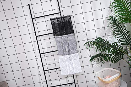 ALYER Hanging Mesh Shower Caddy,Bathroom Toiletry Organizer,Black