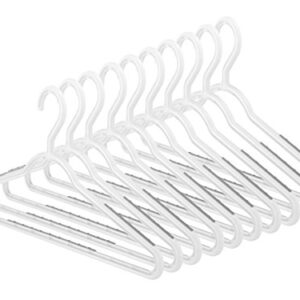 Whitmor Slim Paloma Gray-Set of 10 Sure-Grip Hangers