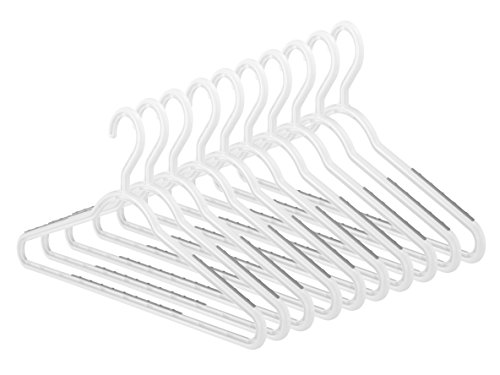 Whitmor Slim Paloma Gray-Set of 10 Sure-Grip Hangers