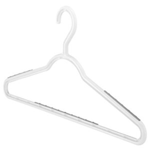 Whitmor Slim Paloma Gray-Set of 10 Sure-Grip Hangers