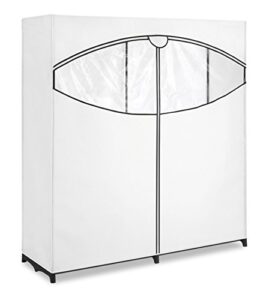 whitmor extra-wide clothes closet, 60” with, white cover
