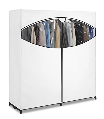 Whitmor Extra-Wide Clothes Closet, 60” with, White Cover