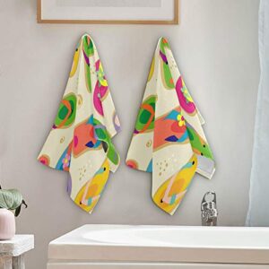 Hand Towel 2pack Summer Flip Flop Beach 28x14.5 inch Ultra Soft Highly Absorbent Bath Towel Kitchen Dish Gift Guest Towel Home Bathroom Decor