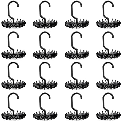AUEAR, 16 Pack 360 Degree Rotating Scarf Hanger Twirl Plastic Ties Hanger for Home Bedroom
