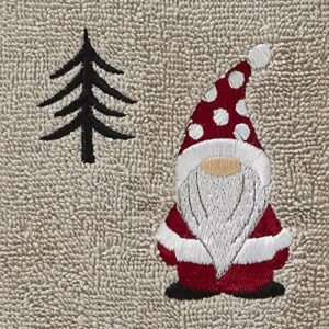 SKL Home Gnome Holiday (Skl) Hand Towel (2-Pack), Dove Gray