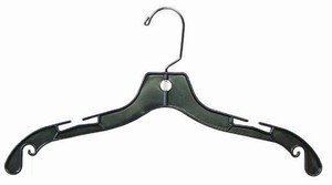 only hangers black plastic 17" dress hanger (box of 50)