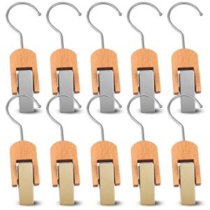 home organizer clip hanger hook – 10pcs set single hanger hooks – multifunctional space saving hanger organizer for hats, scarves, clothes, shower, kitchen use