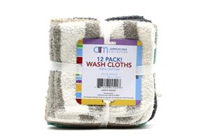 american mills 100% cotton wash cloths