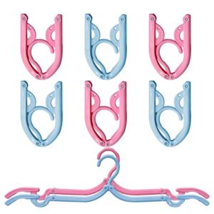 22 pcs travel hangers portable folding clothes hangers for home and travel