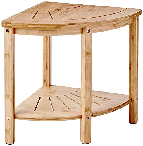 Redmon since 1883 Bamboo Spa Style Corner Seat Shower Bench