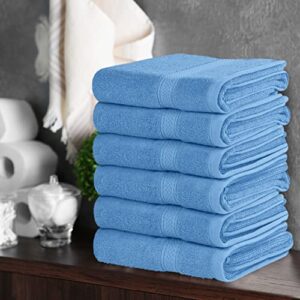 Utopia Towels Bundle Pack of 14-2 Bath Towels, 4 Washcloths, 8 Hand Towels- 600 GSM Ring spu Cotton- Ultra Soft and Highly Absorbent- Versatile- Perfect for Home, Hotel, Spa, Restaurants (Electric B