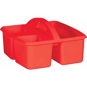 teacher created resources red plastic storage caddy