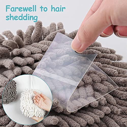 Iimin Chenille Handball Hanging Hand Towel，Chenille Fluffy Microfiber Decorative Ball Towel Quick Dry Plush Absorbent Towels for Kitchen or Washstand，Quick Dry Cloths for Cleaning