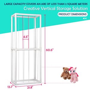 Ibnotuiy Stuffed Animal Zoo Storage Stuffed Animal Holder PVC Plush Storage Organizer Shelf with Elastic Band for Birthday Gift for Nursery Play Room Bedroom