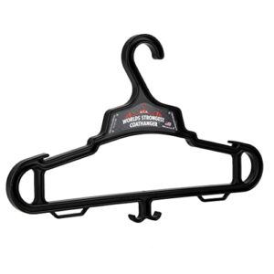 worlds strongest coat hanger | usa made | 140 lb load capacity | multipurpose gear hanger | black (6)