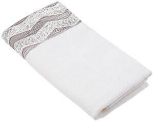 avanti linens chevron galaxy collection, hand towel, white