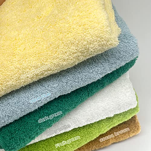 changyexi Hand Towels，Super Soft 6 Washcloths 13.7x13.7in,100% Cotton,Soft and Absorbent,Body and face can be Used (Multicolor, Pack of 6)