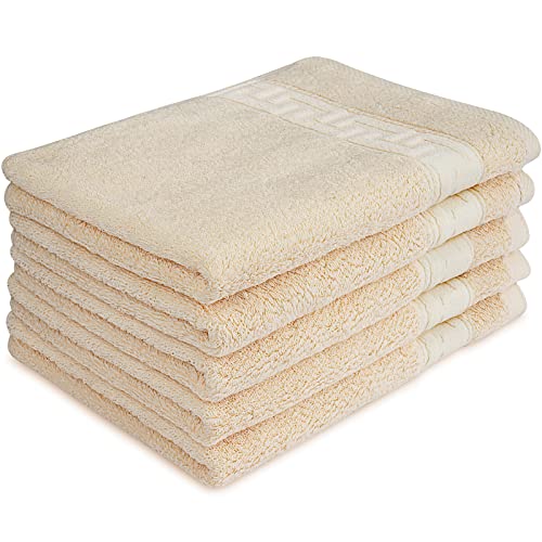 ESAER Cotton Washcloths,Hand Towels Set 100% Cotton Premium Ring Spun Cotton Ultra Soft & Highly Absorbent Washcloths 31 x 15.7 inches Bath Wash Face Cloths for Adults Hotel & Spa Quality