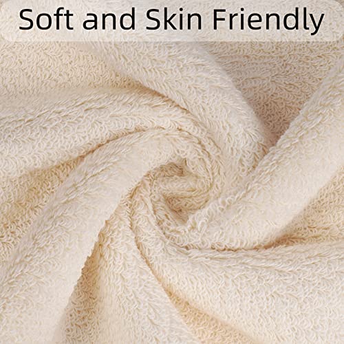 ESAER Cotton Washcloths,Hand Towels Set 100% Cotton Premium Ring Spun Cotton Ultra Soft & Highly Absorbent Washcloths 31 x 15.7 inches Bath Wash Face Cloths for Adults Hotel & Spa Quality