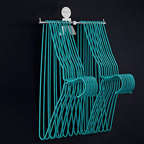 simpletome Clothes Hanger Storage Rack Organizer Wall Mount Adhesive OR Drilling Installation(Human Shape,10.8")