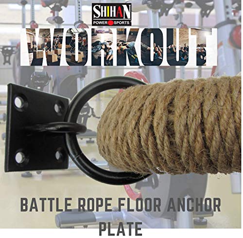 Shihan Battle Rope Anchor Plate for Wall or Floor Fixing Vertically Horizontally Power Sports TS-3