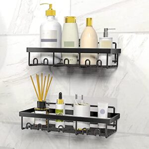 2-pack shower caddy shower shelves, no drilling traceless adhesive bathroom storage organizer shelves for Bathroom Washroom Restroom Toilet Kitchen