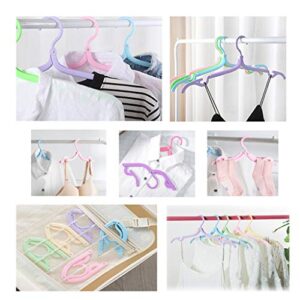 10 PCS Travel Hangers Folding Hangers Portable Clothes Hangers Foldable, Non-Slip, Lightweight for Home and Travel