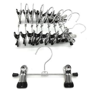 eavoqlb a pack of 10 portable travel clips hangers chrome finished adjustable clips boots hangers ultra thin space saving boots socks bags hanging clips boot storage (5)