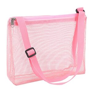 kisangel portable mesh bag shower caddy practical toiletry and bath organizer tote