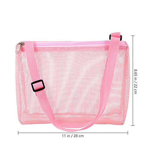 Kisangel Portable Mesh Bag Shower Caddy Practical Toiletry and Bath Organizer Tote