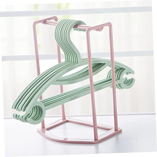 Angoily 3pcs Clothes Storage Rack White Shelf Brackets Hanger Stacker Household Hanger Organizers Storage Artifact Plastic No Punching