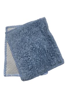 janey lynn designs cornflower blue shrubbies 5" x 6" cotton washcloth - 2 pack