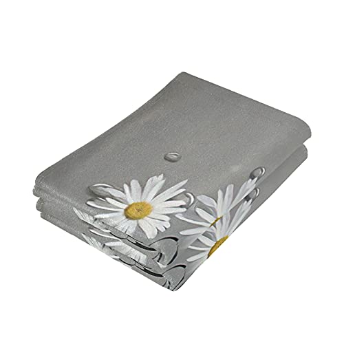 Yellow Daisy Flowers Bathtub Hand Towels 16x30 Bathroom Towel Ultra Soft Highly Absorbent Small Bath Towel Kitchen Dish Guest Towel, 2 Pieces Set