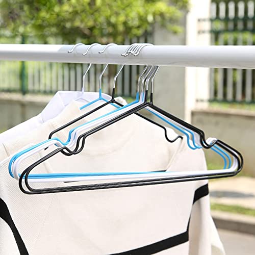 WALNUT 10Pcs Stainless Steel Non-Slip Shirt Trouser Coat Hook Hanger Clothes Stand (Color : D, Size : 40cm x 19.5m)