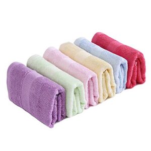 Luxury Bamboo Washcloth Towel Set 12 Pack for Children Bathroom-Hotel-Spa-Kitchen Multi-Purpose Fingertip Towels & Face Cloths 17'' x 10''