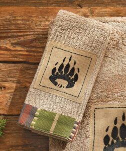 black forest decor tahoe bear fingertip towel