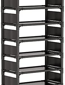 Tribesigns Vertical Shoe Rack, 9 Tiers Narrow Shoe Shelf 18 Pairs Slim Shelf for Shoes Narrow Shoe Rack for Small Space