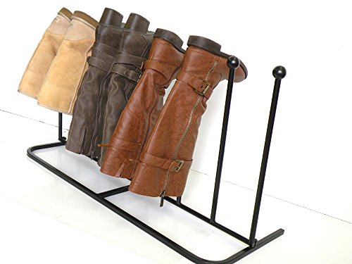 Solid Aim Tools 4-Pair Boot Rack ,Boot Organizer Creative Indoor/Outdoor Wrought Iron Boot Rack Stand , Elegant & Steady Boot Organizer By Present Natural.