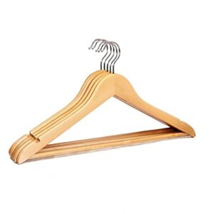 walnut 1pcs practical hangers using wooden hangers non-slip space-saving clothing coat rack accessories