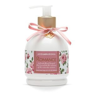 acqua aroma romance collection liquid hand soap 10.1 fl oz (300ml) handcrafted made in brazil